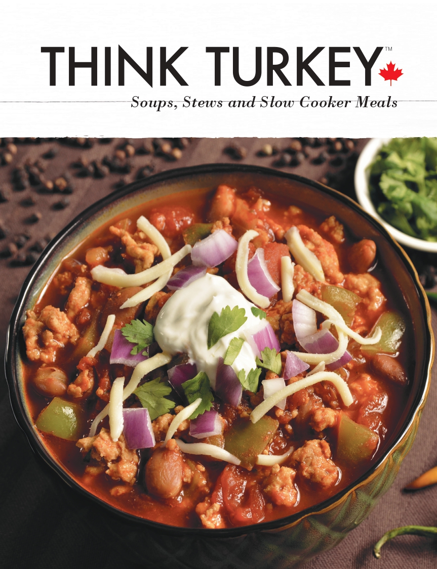 Think Turkey Soup Stew and slow cooker recipe book Alberta Turkey Producers thumbnail